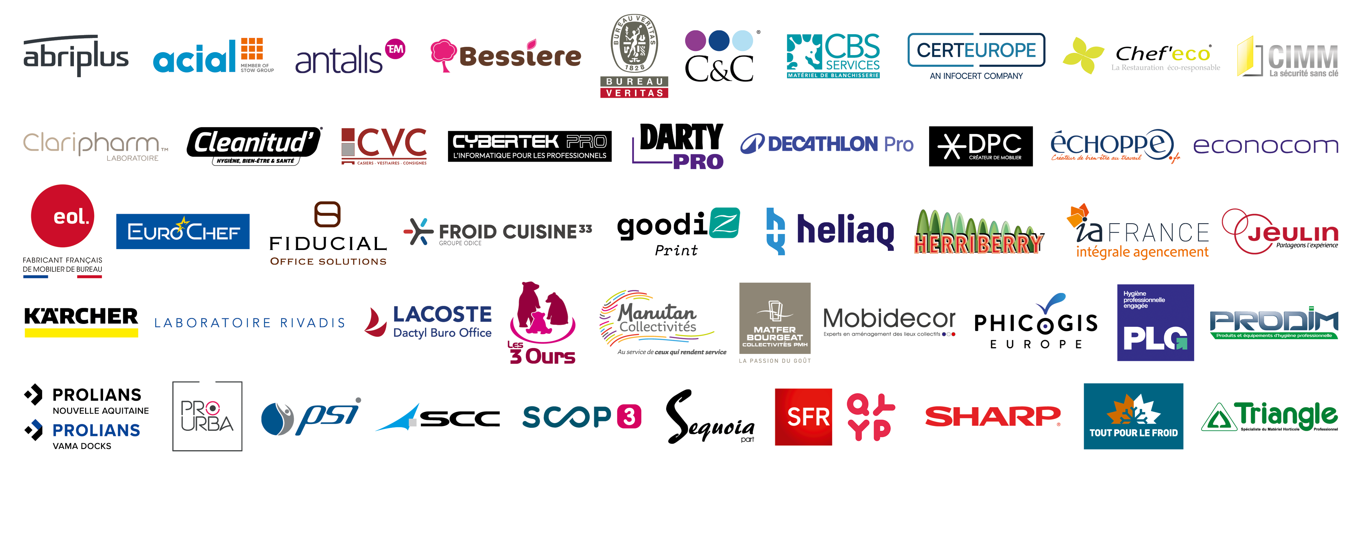 Nos fournisseurs
